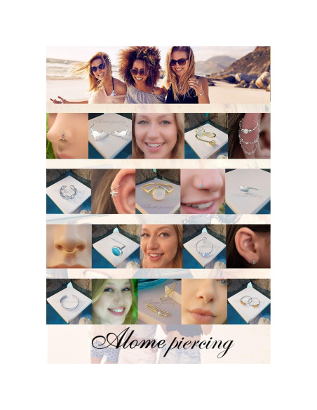 Stud de Nariz de Plata Esterlina 925 con Ópalo Turquesa 3mm