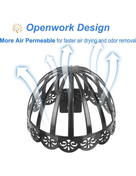 Soporte para Pelucas Montado en Pared WELIKEK Negro 1PC