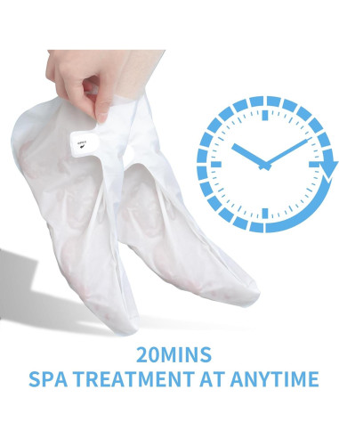 Mascarilla Hidratante para Pies Ilisya - 6 Paquetes con Nicotinamida y Manteca de Karité