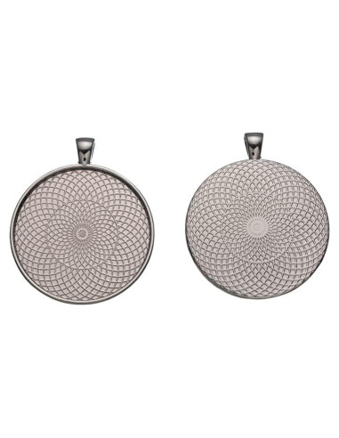 10 Piezas Base de Pendientes Redondos 40mm SHUNAE Negro