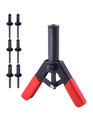 Juego de pistola de remaches Mejiao con 30 remaches de nylon