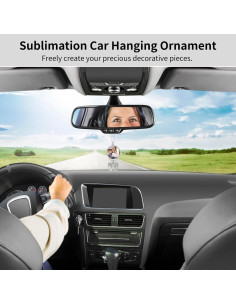 12 Llaveros de Sublimación OMISTAR con Alas de Ángel 4.6x16cm 2