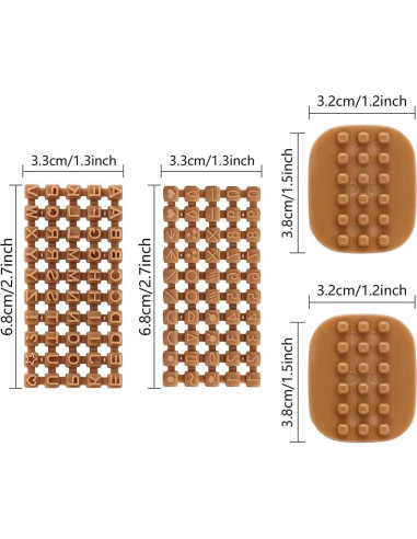 Cortadores de Galletas de Letras y Números Alladaga - 100 Piezas