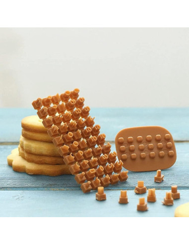 Cortadores de Galletas de Letras y Números Alladaga - 100 Piezas