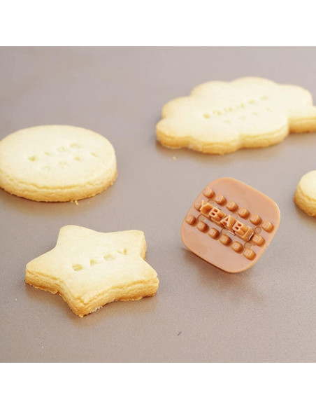 Cortadores de Galletas de Letras y Números Alladaga - 100 Piezas