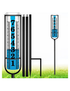 Pluviometro Exterior Asenron 94 cm Ajustable a Prueba de Heladas