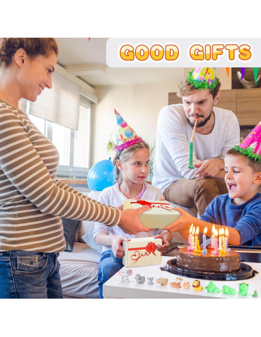 130 Mini Figuras de Animales de Resina Ekisemio para Decoración