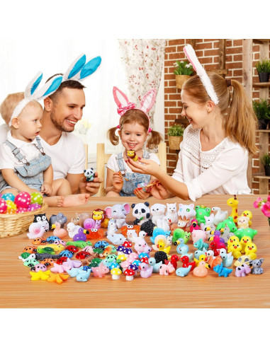 130 Mini Figuras de Animales de Resina Ekisemio para Decoración