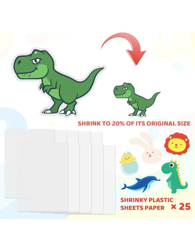 Kit de Manualidades PETDCHEB - 160 Piezas de Papel Encogible