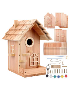 Kit Casa para Aves de Madera SELENAIRE 30.48x21.59x13.97 cm