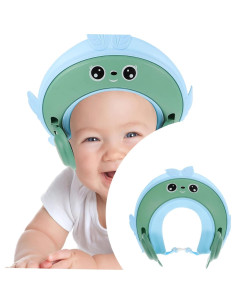 Gorro de Ducha Ajustable CATIEBYE Azul Zafiro para Bebés 2