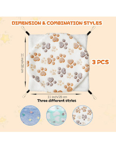 Hamaca Colgante para Cobayas Intulife 28x28cm 3 Pcs 2