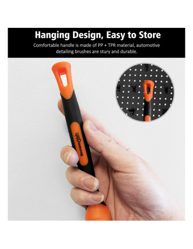 Juego de 3 Pinceles Detalladores YeewayVeh Naranja 190g