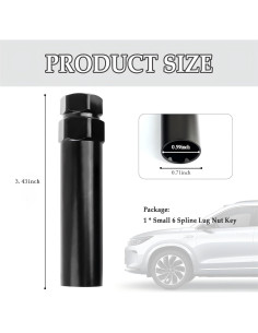 Socket de Tuerca de 6 Puntas SSNNUU 15 mm Acero Cromado 2