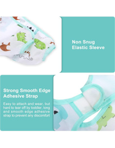 Baberos de Manga Larga Accmor Impermeables para Bebés 6-36 Meses 2