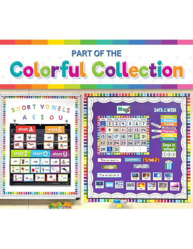 Letras Magnéticas Coloridas Recursos Creados por el Maestro 87 Piezas