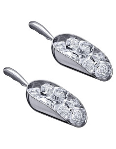 Cucharas de Hielo de Aluminio Increíble Abby - 340g, Juego de 2