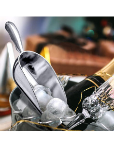 Cucharas de Hielo de Aluminio Increíble Abby - 340g, Juego de 2 2