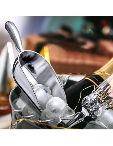 Cucharas de Hielo de Aluminio Increíble Abby - 340g, Juego de 2