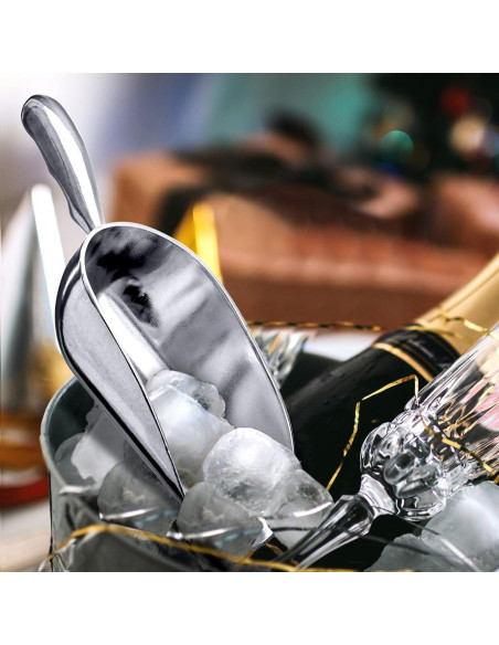 Cucharas de Hielo de Aluminio Increíble Abby - 340g, Juego de 2