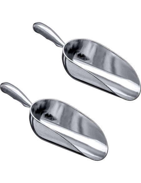 Cucharas de Hielo de Aluminio Increíble Abby - 340g, Juego de 2