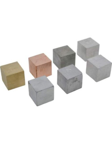 Juego de Cubos de Densidad EISCO - 7 Metales - 20mm