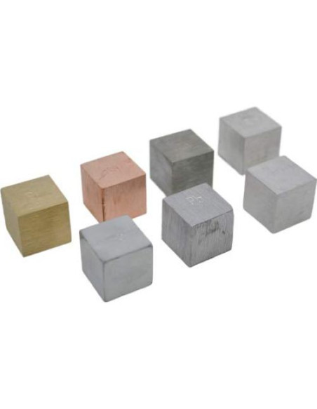 Juego de Cubos de Densidad EISCO - 7 Metales - 20mm