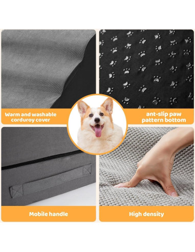 Escaleras para Perros A.FATI 6 Pasos Antideslizantes 76.2 cm