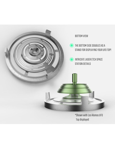 Base de Giro Astral Axis UFO Tops - Vidrio Cóncavo 8.26 cm