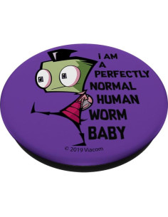 PopSockets Adhesivo PopGrip Invader Zim Gusano Negro 2