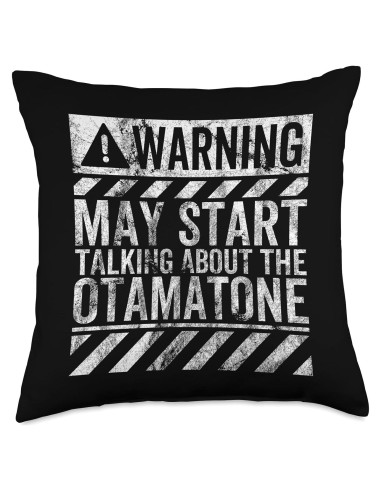 Almohada Cuadrada Divertido Cartel de Advertencia Otamatone 45 cm