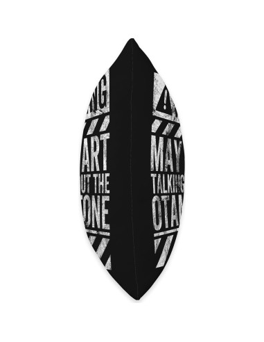 Almohada Cuadrada Divertido Cartel de Advertencia Otamatone 45 cm