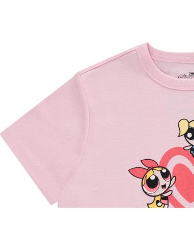 Camiseta de Manga Corta Chicas Superpoderosas 100% Algodón