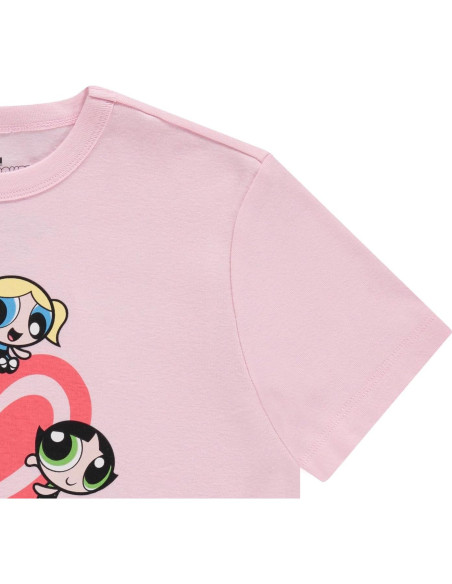 Camiseta de Manga Corta Chicas Superpoderosas 100% Algodón