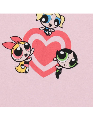 Camiseta de Manga Corta Chicas Superpoderosas 100% Algodón