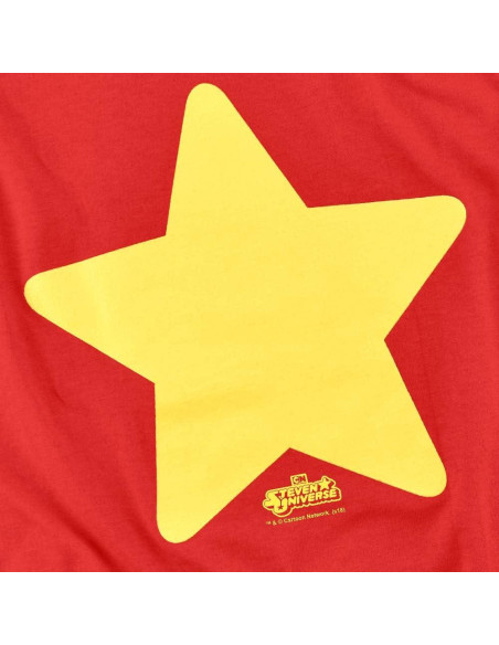 Camiseta Unisex Steven Universe Estrella Roja Algodón