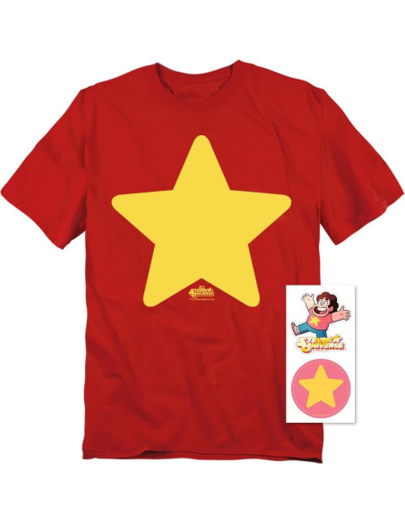 Camiseta Unisex Steven Universe Estrella Roja Algodón