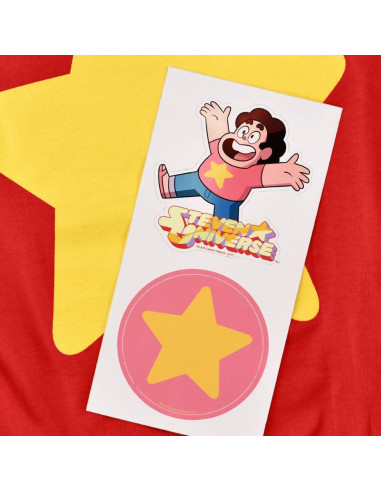 Camiseta Unisex Steven Universe Estrella Roja Algodón
