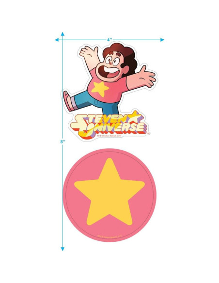 Camiseta Unisex Steven Universe Estrella Roja Algodón