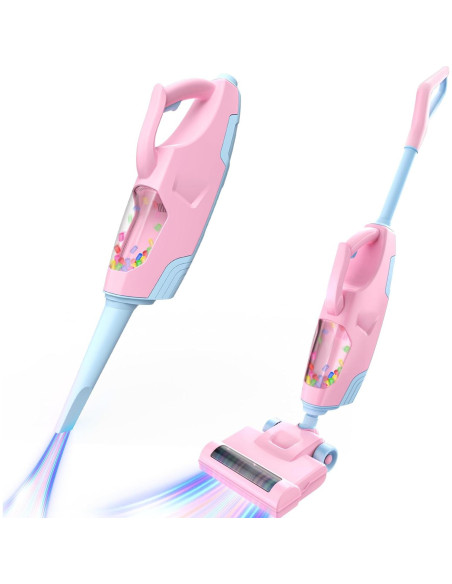 Aspiradora de Juguete Toy Choi Rosa 2 en 1 para Niños