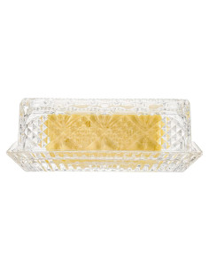 Plato de Mantequilla de Vidrio PYVYLO 17.5 cm con Tapa