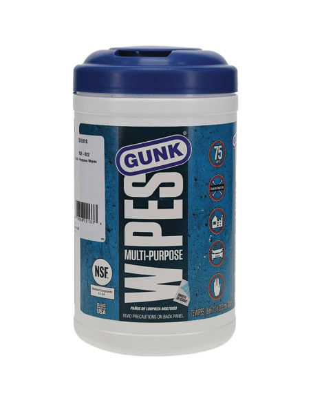 Toallitas Desengrasantes Multiusos Gunk 75 Unidades 20x30 cm