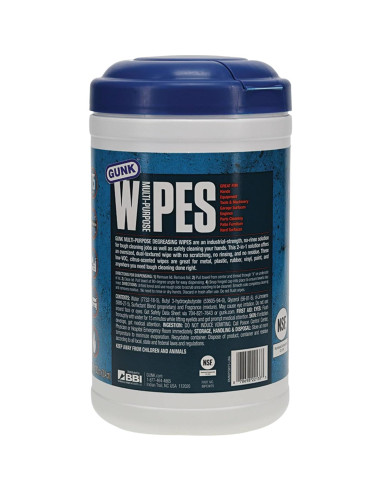 Toallitas Desengrasantes Multiusos Gunk 75 Unidades 20x30 cm