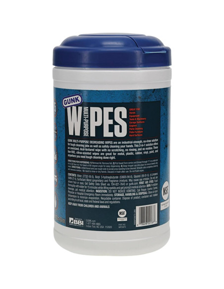 Toallitas Desengrasantes Multiusos Gunk 75 Unidades 20x30 cm