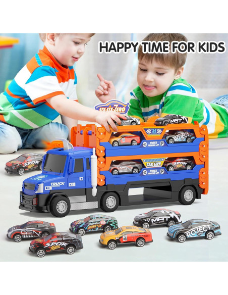 Pista de Carreras SJIADA 139,7 cm 6 Coches Metal Luces Sonidos