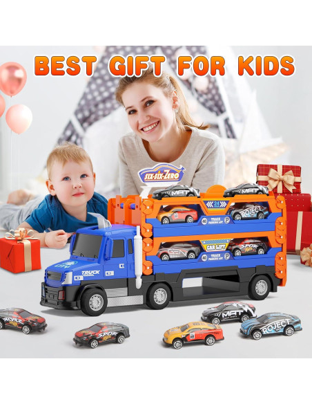 Pista de Carreras SJIADA 139,7 cm 6 Coches Metal Luces Sonidos