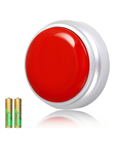 Botón Grabador de Sonido 30 Segundos Cover RM5-WR Rojo Plata