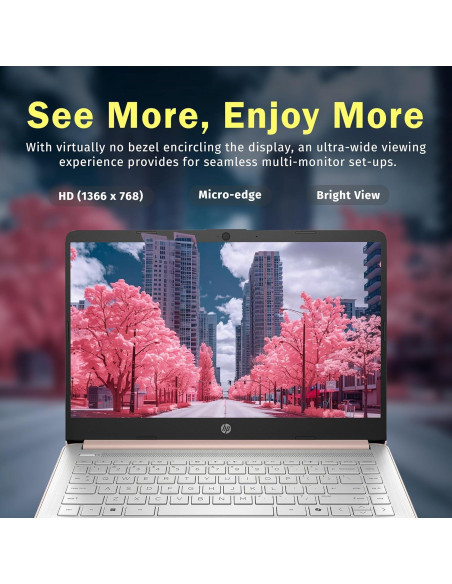 Laptop HP Stream 14" HD, Intel Celeron N150, 16GB RAM, 288GB