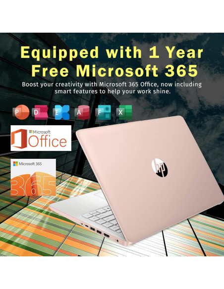 Laptop HP Stream 14" HD, Intel Celeron N150, 16GB RAM, 288GB