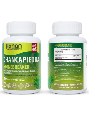 Hanan Chancapiedra 100 Cápsulas - Apoyo Renal Natural